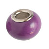 5 Stk. Wechselschmuck Keramik Perlen Violett